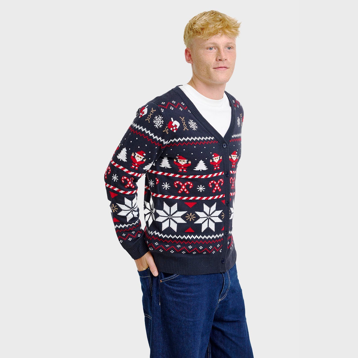 Santa’s julcardigan – Herr